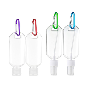 Botellas de Spray de Viaje de Plástico PET Reciclables y No Tóxicas de 30 ml, 50 ml, 60 ml y 80 ml con Pulverizador y Llavero para Desinfectante de Manos - Product Image 6