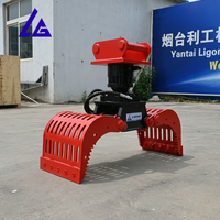 Accessoires de mini-excavatrice de qualité supérieure à ouverture rapide, rotateur, sélecteur hydraulique, grappin pour distributeurs européens