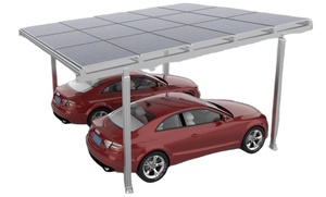 Structure de carport solaire en aluminium personnalisée en gros, système de montage solaire, abri pour voitures à usage résidentiel et commercial - Product Image 3