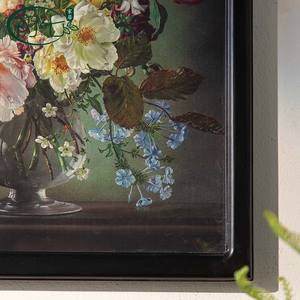 Tableau mural floral peint à la main avec cadre pour la décoration d'entrée et de chambre - Product Image 5