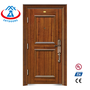 ZHTDOORS ben noti produttori cinesi bianco interno di un'ora tagliafuoco porte in rovere con vetro EN Standard - Product Image 4