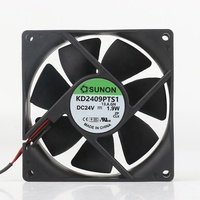Ventilateur de refroidissement Sunon original 5V 12V 48V DC 24V 1.9W AC EC 9025 90X90X25MM 9CM Suspension magnétique onduleur silencieux 2 fils KD2409PTS1