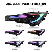 Faros Delanteros LED para Toyota US Corolla 2020-2024, Conjunto de Faros LED, Luces de Circulación Diurna, Intermitentes