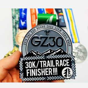 Medaglia personalizzata per il Trekking medaglietta personalizzata con Design personale con nastro da un lato medaglia 3D - Product Image 5