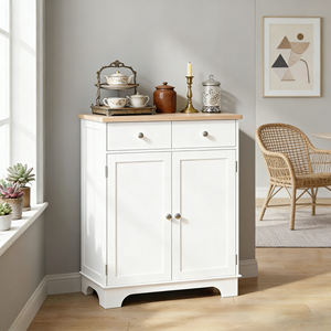 <span class=keywords><strong>Buffet</strong></span> avec rangements, armoire <span class=keywords><strong>de</strong></span> cuisine avec étagère réglable, 2 tiroirs et 2 portes, meuble <span class=keywords><strong>de</strong></span> bar à café - Product Image 4