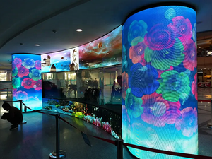 Trong nhà 320x160 mét mềm LED Video tấm Tường Cong p4mm đầy đủ màu sắc P3 P4 P5 P6 P8 P10 ngoài Trời Linh Hoạt Màn hình LED sử dụng rèm - Product Image 6