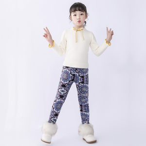 Custom Girls Leggings Toddler & Kids Thick Warm Pants Children Winter Autumn Printed Flower Leggings for Girls - Product Image 4