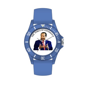 Klantlogo Goedkoop Cadeau Verkiezingshorloge 43mm Quartz uurwerk Glazen wijzerplaat Siliconen band voor campagne - Product Image 6