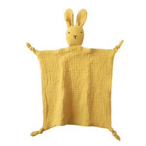 Mousseline Bio Lavable Bébé <span class=keywords><strong>Lapin</strong></span> Couette Mouton Couette Jouets Couverture <span class=keywords><strong>Lapin</strong></span> Bébé Lovey Couverture de Sécurité - Product Image 2