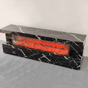 Soporte de TV con espejo textil con efecto Mable falso con decoración de chimenea eléctrica con altavoz Blue Tooth Muebles Meubles Meble - Product Image 1