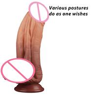 Dildos de Silicona Grandes, Dildo Enorme y Grueso con Ventosa para Juego con Manos Libres y Anal, Dildo Gigante y Robusto para el Punto G, Juguete Sexual para Parejas
