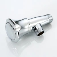 Robinet d'angle moderne en zinc chromé, accessoires de robinetterie à ouverture rapide, installation facile pour salle de bain, appartement, hôtel