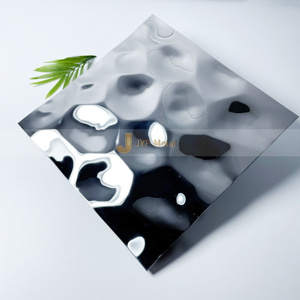 Feuille d'acier inoxydable gaufrée sur mesure EX873 pour utilisation murale intérieure architecturale - Product Image 1