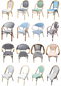 Silla de Jardín de Aluminio Fundido Colorida al por Mayor para Bodas y Decoración de Jardín, Silla de Café con Respaldo Alto - Product Image 3