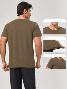 Camiseta Deportiva Casual para Hombre de Alta Calidad, Fabricada con Poliéster y Spandex, Camiseta de Gimnasio para Hombre - Product Image 3