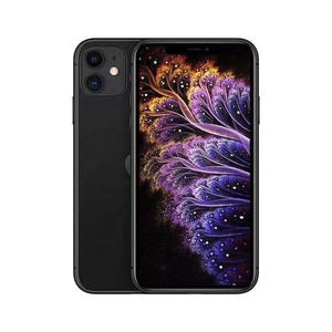 โทรศัพท์มือถือมือสองของแท้สำหรับ iPhone 11 6.1 "4GB RAM 256GB 12MP ID ROM Face + 12MP โทรศัพท์มือถือ IOs