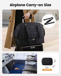 LOVEVOOK Wholesale Puffer Designer Cosmetic Bags <strong>Cases</strong> for Women Lifestyle <strong>Weekender</strong> Gym Toiletry Bags Luggage Duffel Travel Bag - Product Image 4