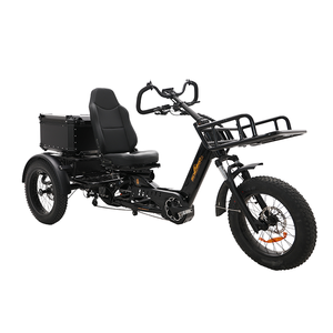 Tricycle électrique à <span class=keywords><strong>3</strong></span> <span class=keywords><strong>roues</strong></span>, 1750W, double moteur, pneus larges, batterie 48V 60Ah, autonomie 200 km, vélo semi-allongé tout-terrain pour adultes - Product Image 2