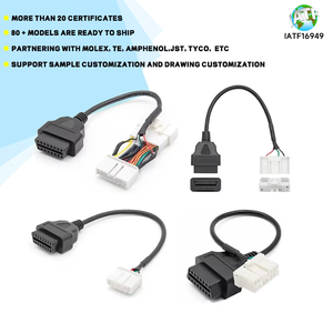 9ピントラックプラグ診断テストケーブルJ1939-9pinオープンワイヤPTFE断熱材付き電子自動車機械用途 - Product Image 4