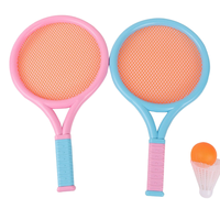 Ensemble de raquettes de badminton pour enfants chauds Jouet de sport primaire à double raquette doux et léger pour les enfants de 3 à 12 ans avec poignée en PU