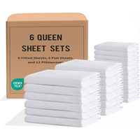 Parure de lit quatre pièces pour hôtel, en polyester/coton, réversible, résistante à l'eau, rafraîchissante, biologique, toutes saisons, pour très grand lit