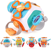 Juguete Multifuncional para Niños, Cubo de Actividades Poliédrico, Tablero de Actividades, Cubo Interactivo para Agarrar con la Mano
