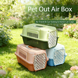 Cage de transport pour chien et chat, sûre et durable, en plastique, approuvée par les compagnies aériennes pour les voyages et l'expédition, ODM - Product Image 1