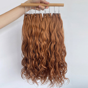 High Quality Steam-injected Shape Wave <strong>Pattern</strong> Naturally <strong>Wavy</strong> Less Frizzy Virgin Chinese Hair Extension for Genius Weft Smooth - Product Image 3