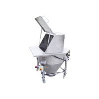 Station d'alimentation haute performance Détergent/Lavage/Poudre de gypse Décharger les sacs Station de vidage avec sac d'alimentation Vibro Sifter