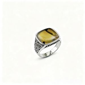 Bague homme de luxe en argent 925 avec bague en agate avec bague pour homme en pierre d'agate naturelle pour de nombreuses occasions - Product Image 6