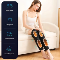Masseur de jambes à compression d'air intelligent avec chauffage thermostatique, pétrissage automatique, appareil électrique de soin des pieds pour soulager les muscles