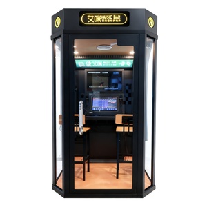 Ninix Black Stainless Steel High-End Enclosed Self-Service Interactive Kiosk-Commercial Smart Terminal for Mall Entertainment - Product Image 2