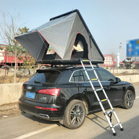 Tente de toit rigide pour SUV 4 personnes, modèle 2026 Canada Australie, en aluminium, type clamshell triangulaire, pour camping sur toit de voiture