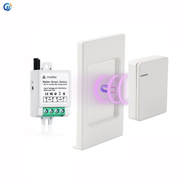 GLC 10a Relay Wi-Fi Smart Mini Switch With Remote Control 220v Wireless Matter Tuya Wifi Smart Home Matter Smart Home Switches