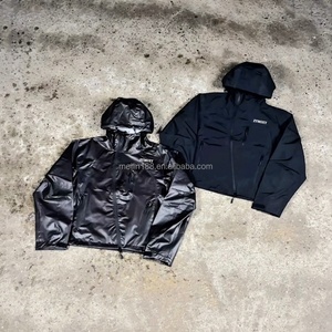 <b>Heat</b> Reactive Jackets Custom Design Thermal Fabric Waterproof <b>Coat</b> Distorted Zipper <b>Heat</b> Reactive Jacket for Men - Product Image 1