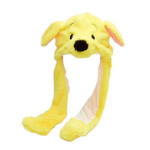 Coniglio orsetto orecchie in movimento simpatico cartone animato giocattolo Kawaii divertente per adulti uomini e donne coniglio cappello di peluche cappello invernale - Product Image 5
