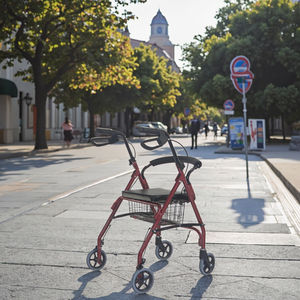 רולר רולר מתכוונן אלומיניום נייד 6 אינץ 'עם מסגרת ניידות מתקפלת והליכה במושב עם נוחות וסגנון - Product Image 5
