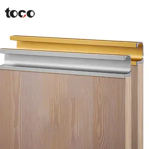 Toco Knob עבור מטבח ארון G מוברש סאטן מגירת פנים דלת משענת מסגרת אלומיניום למשוך ידית