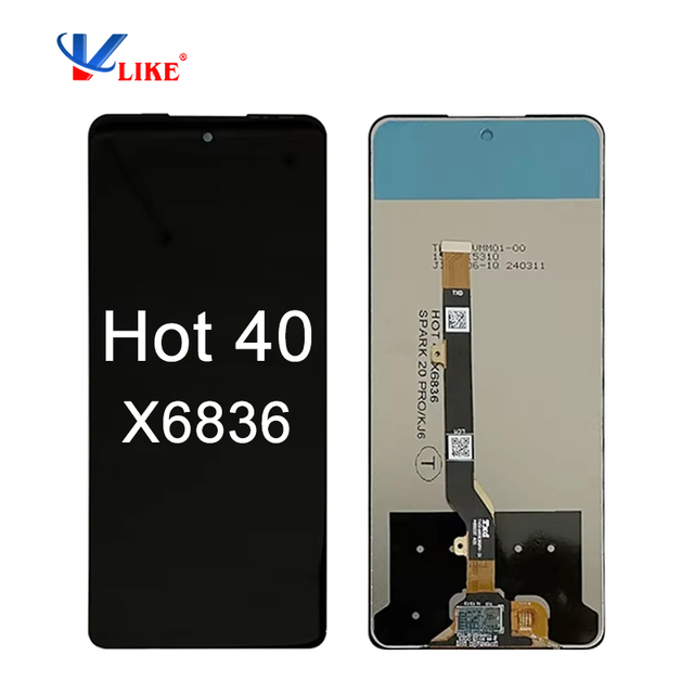 Mobile Phone LCDs for Infinix Hot 40 X6836 Display for Infinix Hot 40 Lcd Screen Replacement for Tecno Spark 20 Pro KJ6 Screen