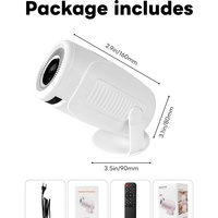 Nouveau projecteur intelligent HY900, 200 lumens Ansi LED, Android HD WiFi 1080P, home cinéma, correction automatique, projecteur portable mini extérieur