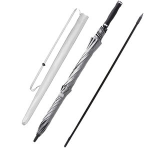 Sunny Kinte SK-G073 54 60 72 Inch Straight Windproof UV Protection Beach Golf <b>Umbrella</b> Semi-<b>Automatic</b> Double Canopy 190T Pongee - Product Image 5