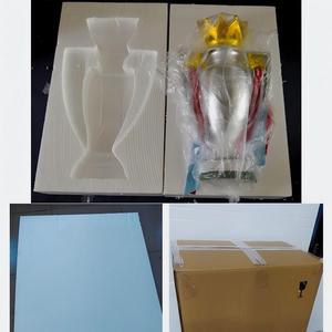 <span class=keywords><strong>Trofeo</strong></span> de Fútbol Personalizado de Fábrica, Plateado con Corona Dorada, OEM/ODM para Premios de Clubes y Torneos - Product Image 4