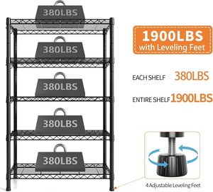 Étagère de rangement en fil métallique robuste pour équipement de cuisine commerciale, certifiée NSF, vente en gros d'usine chinoise - Product Image 6