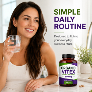 สารสกัดจากเมล็ดเชสต์ทรีเบอร์รี่ออร์แกนิกแบบฉลากส่วนตัว (Agnus Castus Vitex) ชนิดแคปซูล เสริมสร้างภูมิคุ้มกัน ปราศจากนม บรรจุภัณฑ์ปรับแต่งได้ - Product Image 5