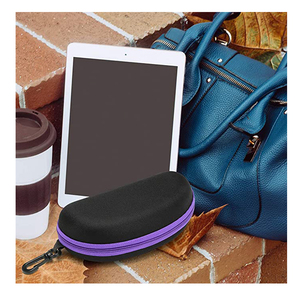 Kính mát không thấm nước & Kính mắt trường hợp zippered bền cứng EVA nhung lưu trữ với tùy biến - Product Image 5