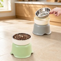 Gamelle surélevée en céramique en forme de fleur, anti-renversement, pour chat et chien, avec support
