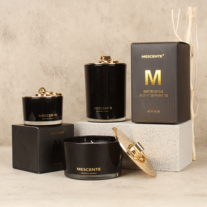 Mescente Christmas in <strong>Bulk</strong> Vessel <strong>Candle</strong> Custom Jar Luxury Scented <strong>Candle</strong> With Lid and Box - Product Image 2