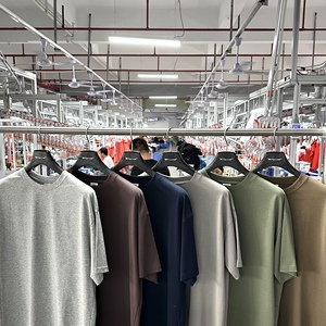 Venta al por mayor caliente personalizado DTG bordado 100% algodón 235GSM Casual camiseta de gran tamaño de alta calidad recortada Boxy camiseta para hombres a - Product Image 1