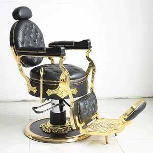 Chaise de barbier vintage à l'ancienne, réversible, style tête huilée pour hommes, en cuir synthétique, grande chaise pour coupe de cheveux et rasage de <span class=keywords><strong>barbe</strong></span> - Product Image 6