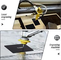 Meilleures ventes : Cartes de visite rectangulaires gravées en acier inoxydable 304, plaques signalétiques métalliques vierges recto simple pour